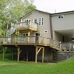 decks on difficult slopes