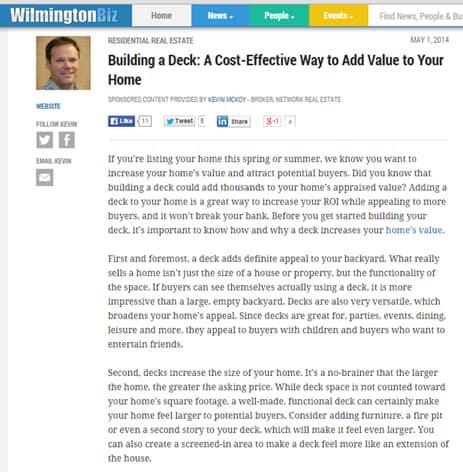 Building a Deck-A Cost-Effective Way to Add Value to your home